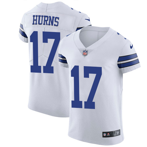 Nike Cowboys #17 Allen Hurns White Men's Stitched NFL Vapor Untouchable Elite Jersey
